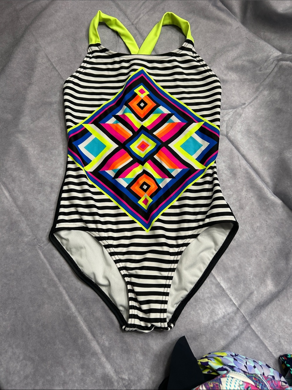Crico one piece girls bathing suit -  Large